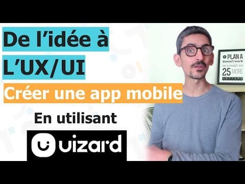 Créer une app mobile avec l'IA Du concept au design UX/UI - avec uizard.io