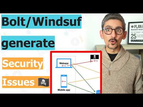 Bolt/windsurf Create Security issues - How to avoid them