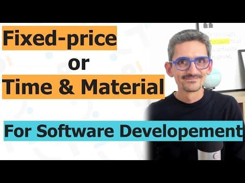 Outsource startup development. Fixed-price or time & material basis_youtube